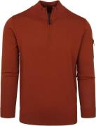 Suitable Half Zip Trui Brique