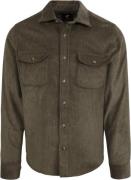 Suitable Overshirt Corduroy Donkergroen