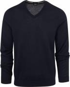 BOSS Pullover Melba Wol Donkerblauw