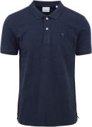 KnowledgeCotton Apparel Polo Donkerblauw