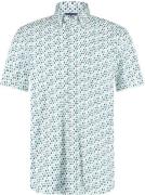 State Of Art Overhemd Shortsleeve Print Blauw