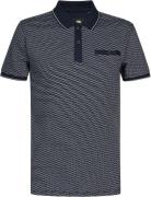 Petrol Polo Print Navy