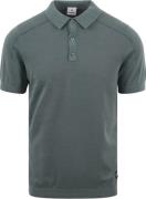 Blue Industry Knitted Poloshirt Groen