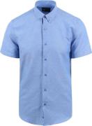 Suitable Short Sleeve Overhemd Blauw