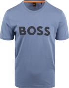 BOSS T-shirt Logo Blauw