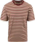 Marc O'Polo T-Shirt Streep Bruin