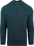 Blue Industry Half Zip Trui Donkergroen