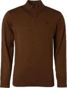 No Excess Half Zip Trui Caramel