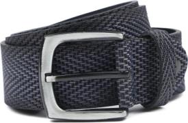 Suitable Riem Structuur Leer Navy