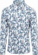 Desoto Overhemd Kent Bloemen Blauw