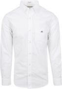 Gant Casual Overhemd Poplin Wit