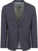 Suitable Blazer Linnen Streep Navy