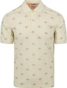 Scotch and Soda Poloshirt Palmbomen Ecru