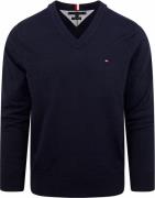 Tommy Hilfiger Pullover V-Hals Navy