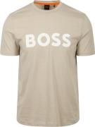 BOSS T-shirt Thinking Beige