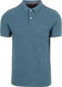 Superdry Classic Poloshirt Melange Blauw