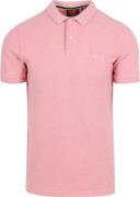 Superdry Classic Poloshirt Melange Roze