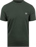 Fred Perry T-Shirt Donkergroen T50