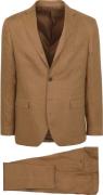 Suitable Linnen Suit Camel