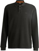 BOSS Petempestolong Long Sleeve Polo Zwart