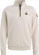 PME Legend Half Zip Trui Interlock Ecru