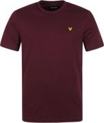 Lyle and Scott T-shirt Burgundy