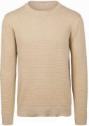 KnowledgeCotton Apparel Trui Bubble Knit Beige