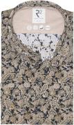 R2 Overhemd Knitted Paisley Beige