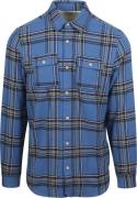 Scotch and Soda Flanel Overhemd Blauw