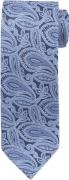 Suitable Stropdas Zijde Paisley Blauw -