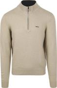 NZA Half Zip Trui Christopher Melange Sand