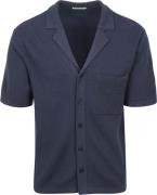 KnowledgeCotton Apparel Knitted Top Donkerblauw