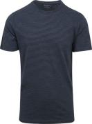 KnowledgeCotton Apparel T-shirt Strepen Navy