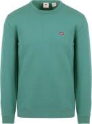 Levi's Sweater Logo Petrol Groen