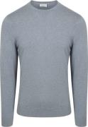 Profuomo Pullover Crewneck Basic Blauw