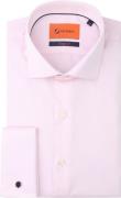 Suitable Overhemd Dubbel Manchet Roze