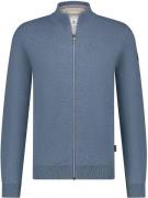 State Of Art Vest Katoen Blauw