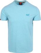 Superdry Classic T-Shirt Melange Lichtblauw