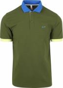 Sun68 Poloshirt Color Way Donkergroen
