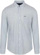 NZA Overhemd Aidan Print Blauw