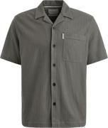 Cast Iron Korte Mouw Overhemd Jersey Structure Taupe