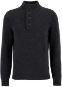 Barbour Trui Wol Patch Antraciet