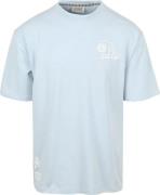 Scotch And Soda Slub Embroidery T-shirt Blue