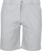 McGregor Shorts Striped Seersucker Medium Blue