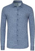 Desoto Shirt Kent Linen Stripes Navy