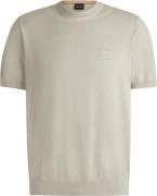 BOSS Knitted T-shirt Kanache Ecru
