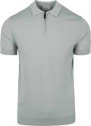Suitable Knitted Half Zip Polo Dusty Grey