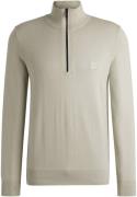 BOSS Kanobix Half Zip Trui Ecru