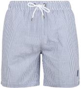 Suitable Zwembroek Stripe Seersucker Blauw