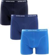 Bjorn Borg Boxers 3Pack Donkerblauw Lichtblauw